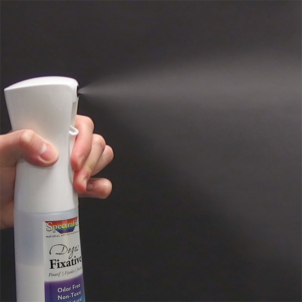 SpectraFix Degas Spray Non Toxic Natural Fixative 12 oz. Finger Pump  Bottle. New