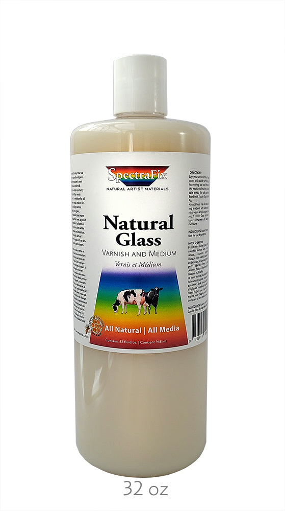 Natural Glass Varnish and Painting Medium